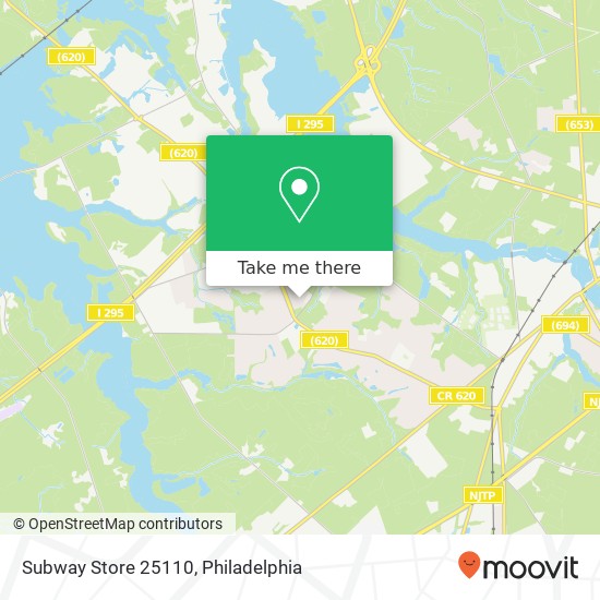 Mapa de Subway Store 25110