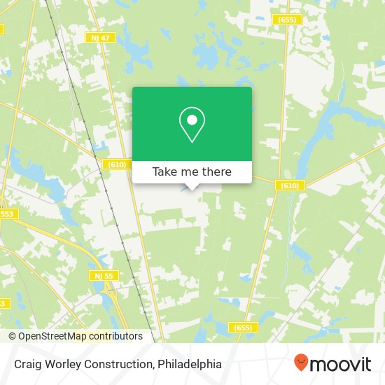 Mapa de Craig Worley Construction