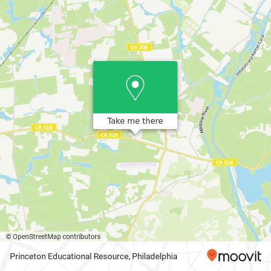 Princeton Educational Resource map