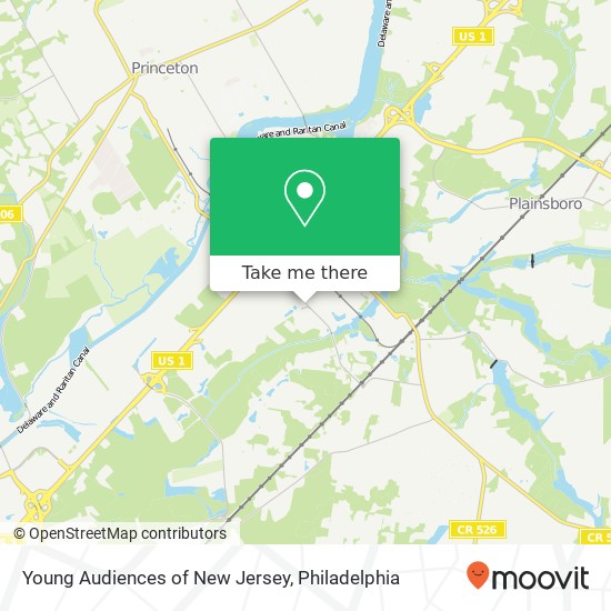 Mapa de Young Audiences of New Jersey