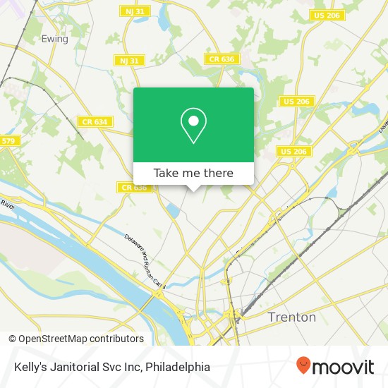 Mapa de Kelly's Janitorial Svc Inc