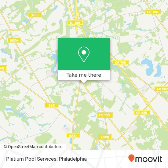 Platium Pool Services map