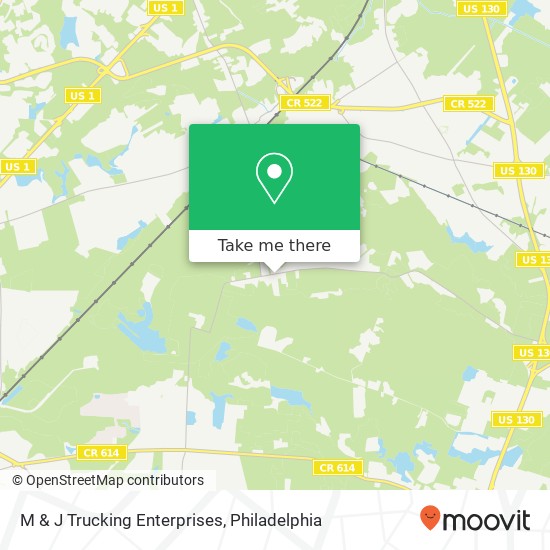 M & J Trucking Enterprises map