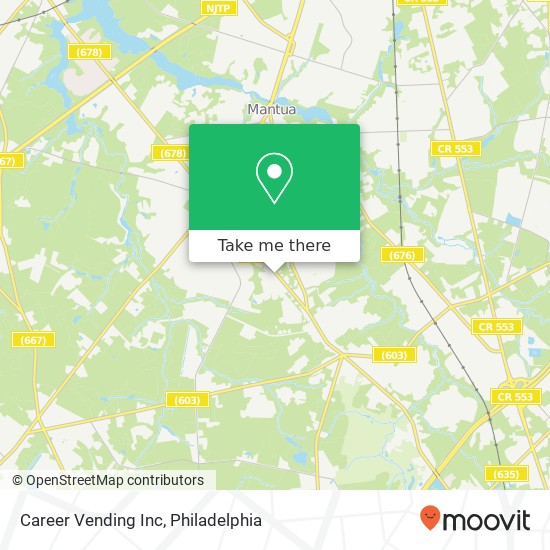 Career Vending Inc map