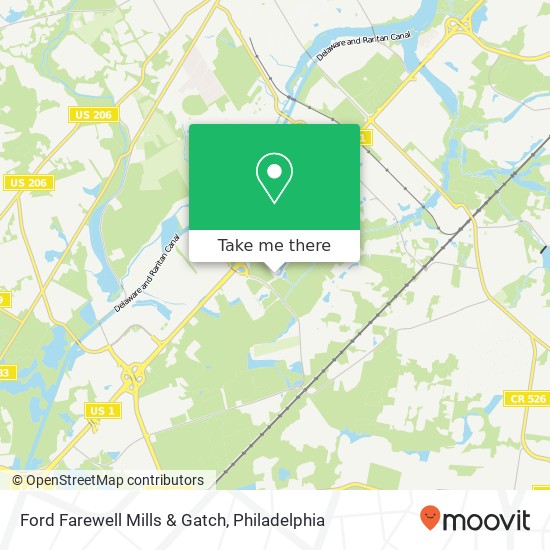 Ford Farewell Mills & Gatch map