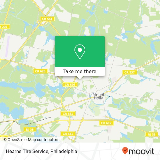 Hearns Tire Service map