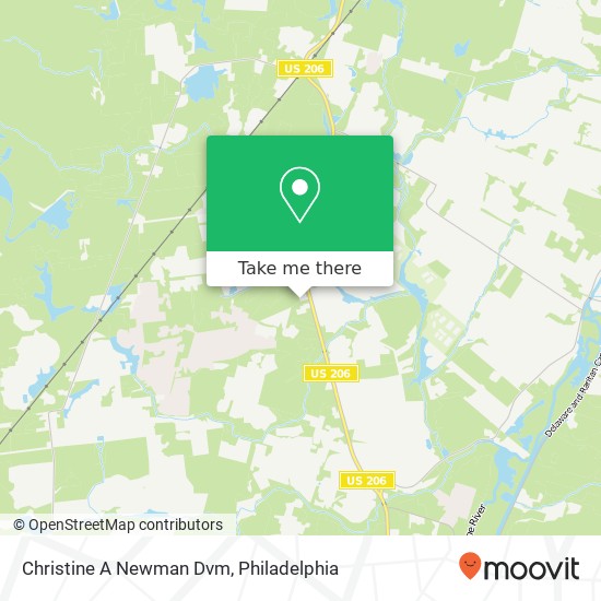 Christine A Newman Dvm map