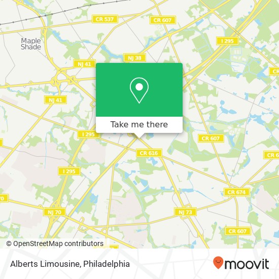 Mapa de Alberts Limousine