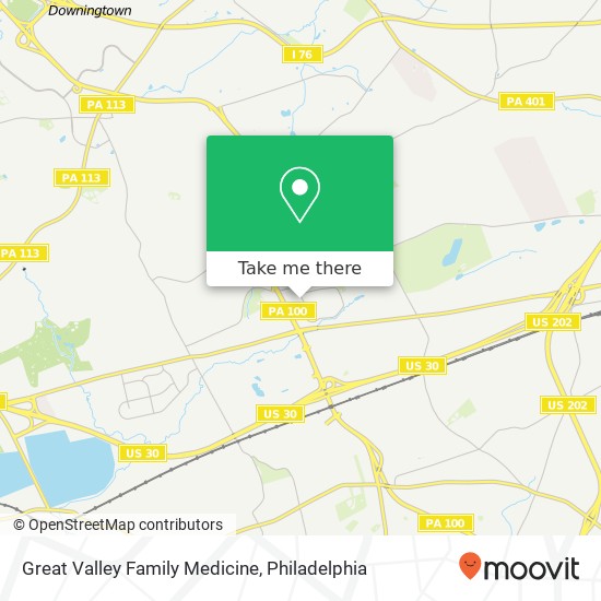 Great Valley Family Medicine map