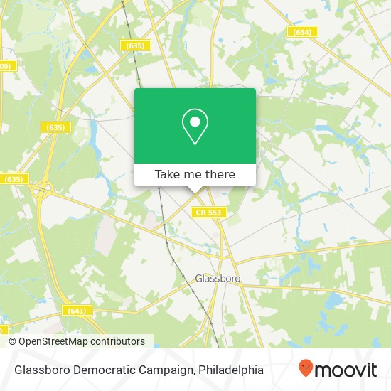 Glassboro Democratic Campaign map