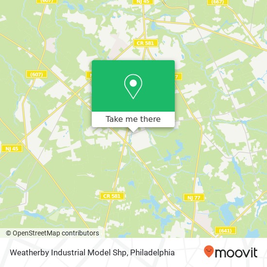 Mapa de Weatherby Industrial Model Shp