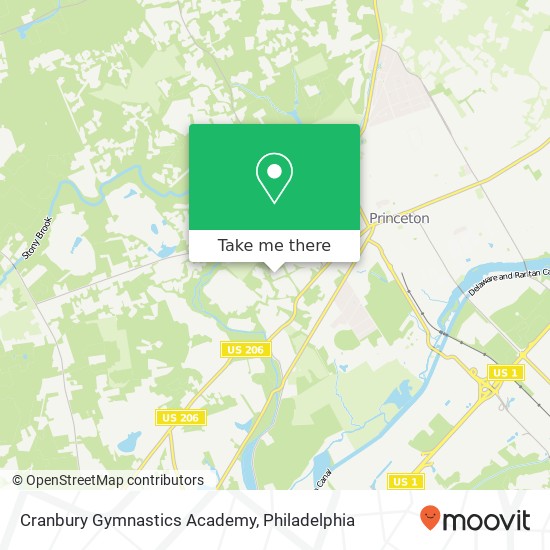 Mapa de Cranbury Gymnastics Academy