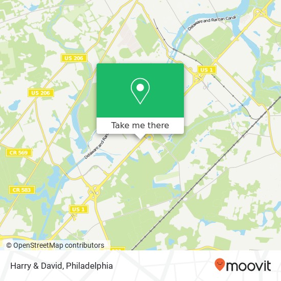 Harry & David map