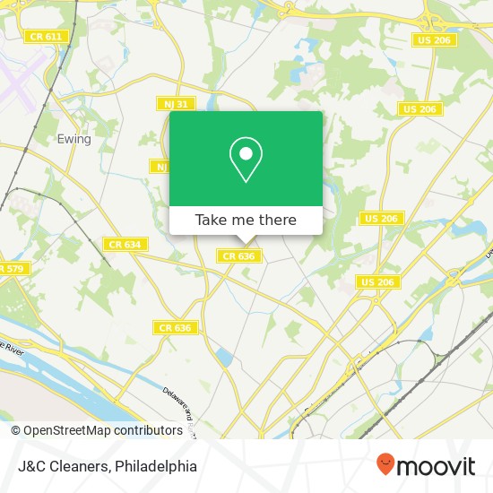 J&C Cleaners map