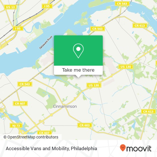 Mapa de Accessible Vans and Mobility