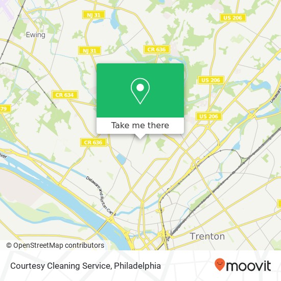 Mapa de Courtesy Cleaning Service
