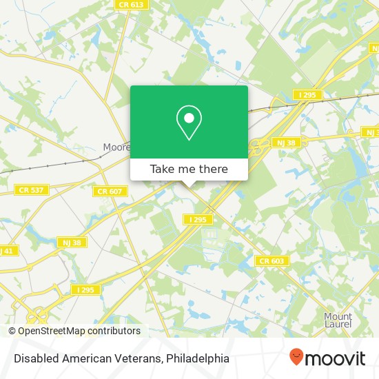 Disabled American Veterans map