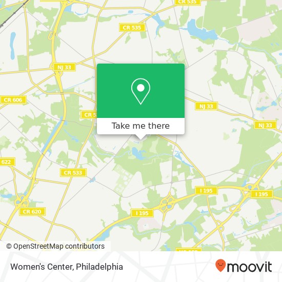 Women's Center map