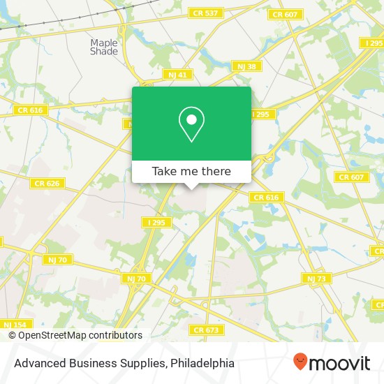 Advanced Business Supplies map