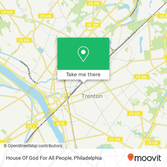 House Of God For All People map