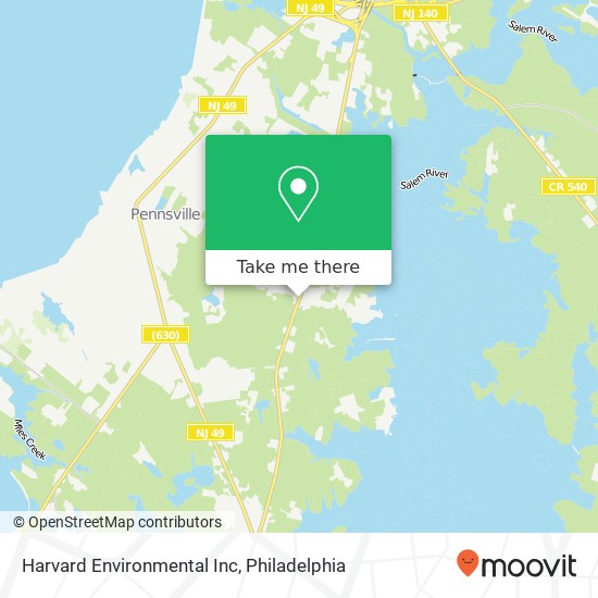 Mapa de Harvard Environmental Inc