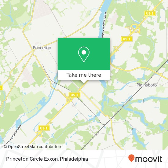 Princeton Circle Exxon map