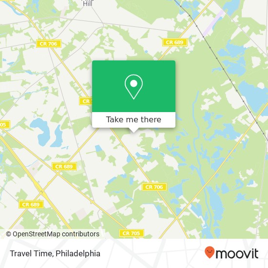Travel Time map