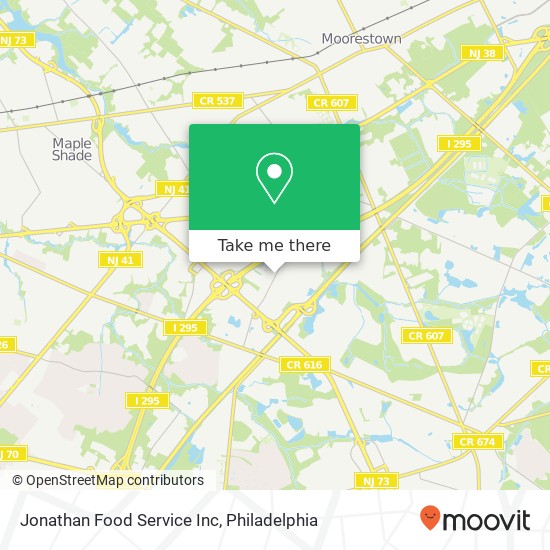 Mapa de Jonathan Food Service Inc