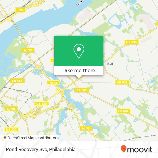 Mapa de Pond Recovery Svc