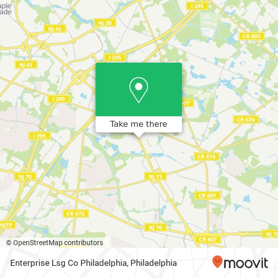 Enterprise Lsg Co Philadelphia map