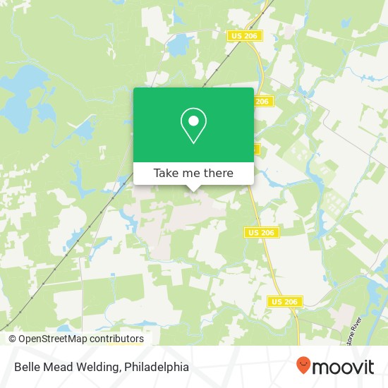 Belle Mead Welding map