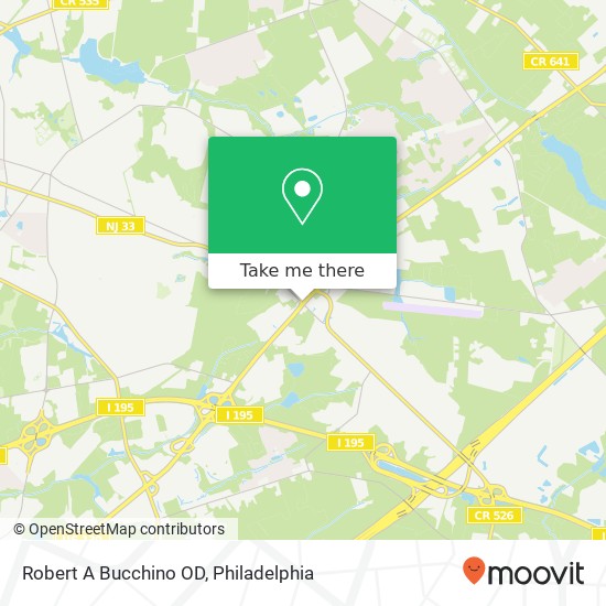 Robert A Bucchino OD map