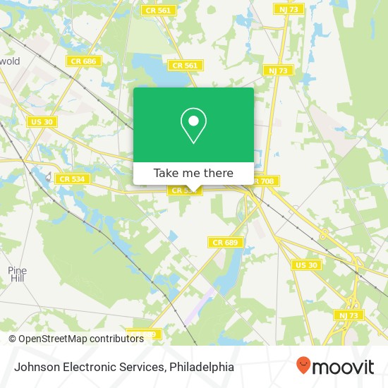 Johnson Electronic Services map