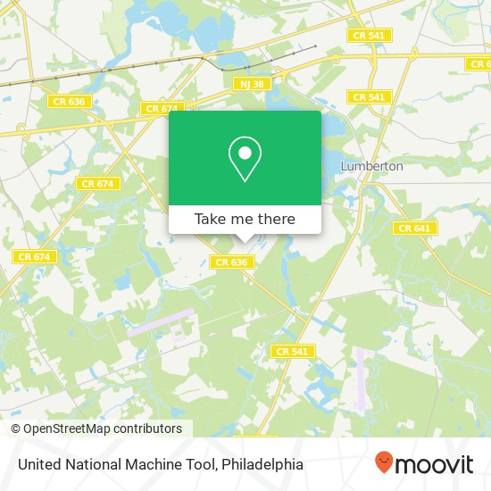 Mapa de United National Machine Tool