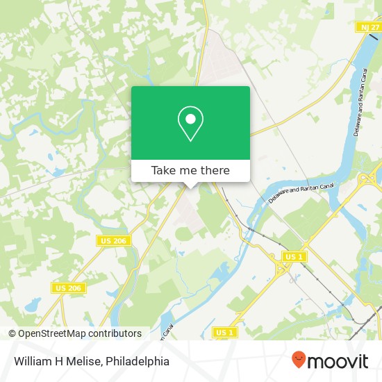 William H Melise map