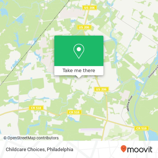 Childcare Choices map