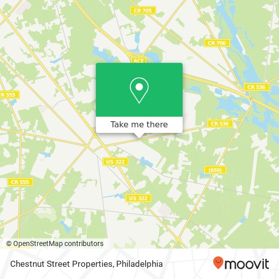 Chestnut Street Properties map