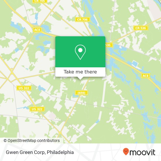 Gwen Green Corp map