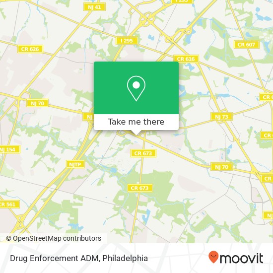 Mapa de Drug Enforcement ADM