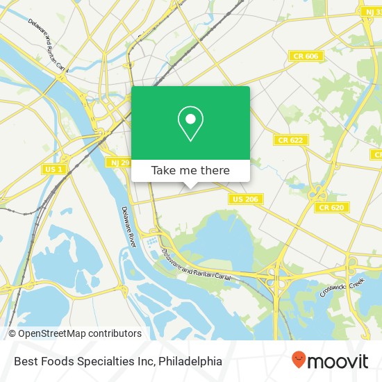 Best Foods Specialties Inc map