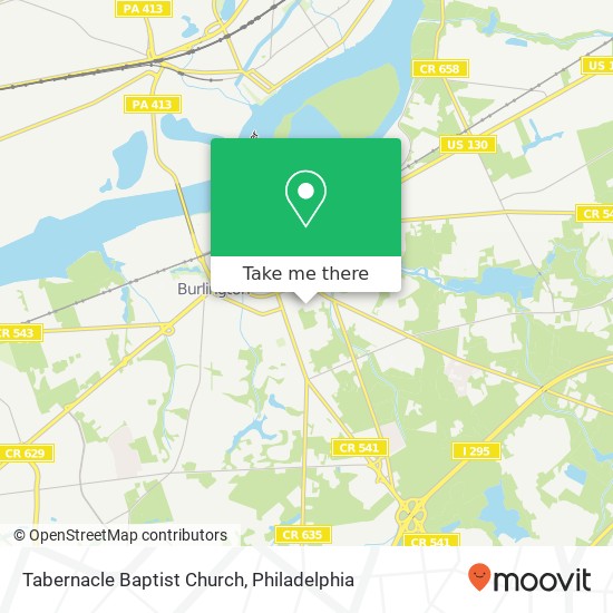 Tabernacle Baptist Church map