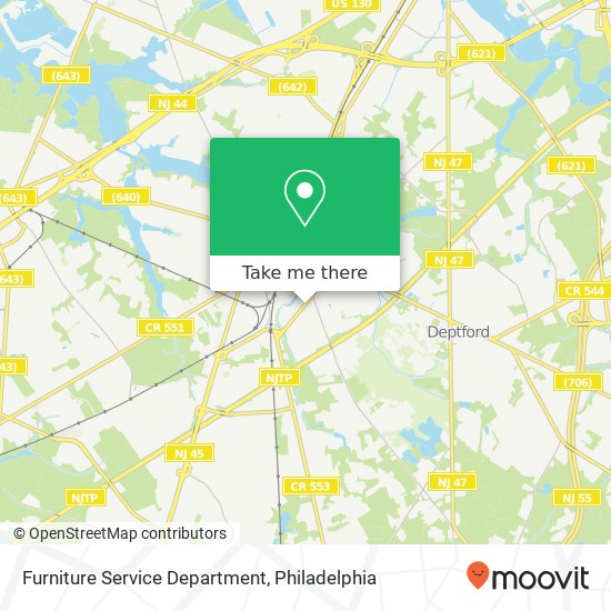Mapa de Furniture Service Department