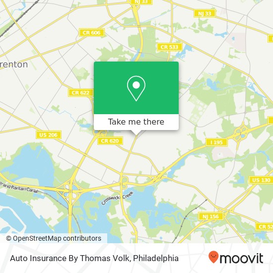 Auto Insurance By Thomas Volk map
