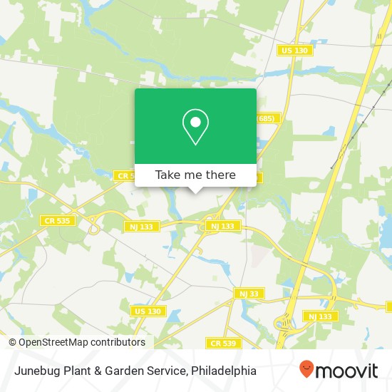 Junebug Plant & Garden Service map