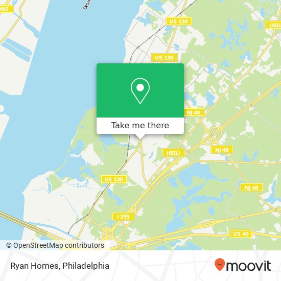 Mapa de Ryan Homes