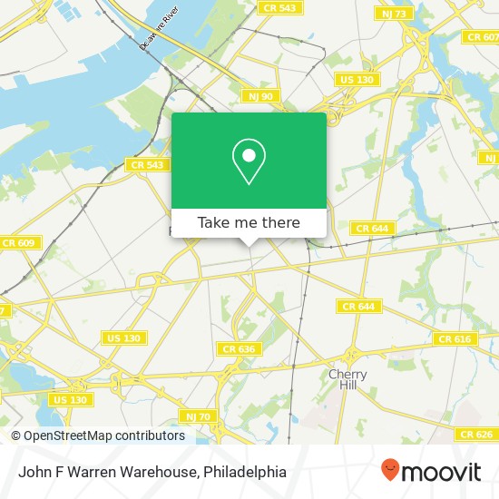 John F Warren Warehouse map
