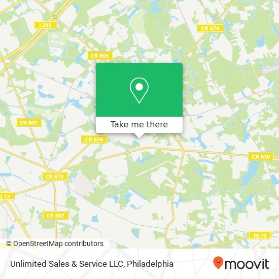 Mapa de Unlimited Sales & Service LLC