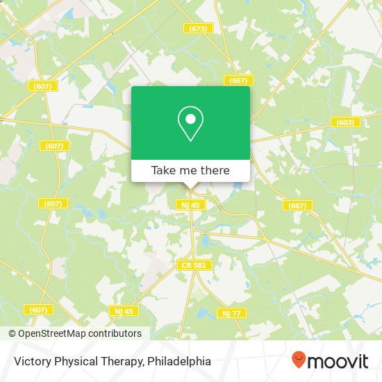 Mapa de Victory Physical Therapy