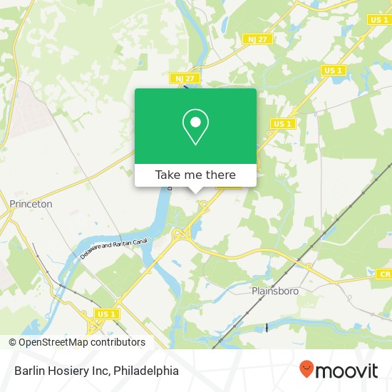 Barlin Hosiery Inc map