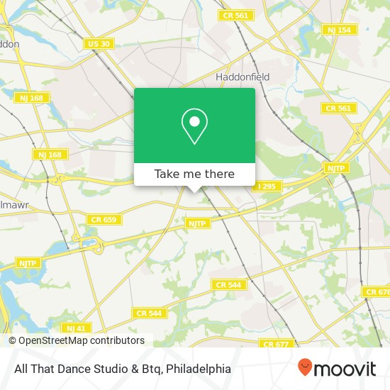 Mapa de All That Dance Studio & Btq